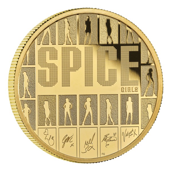 1 Oz Gold Proof Music Legends - Spice Girls - 100 £ Pfund United Kingdom 2026