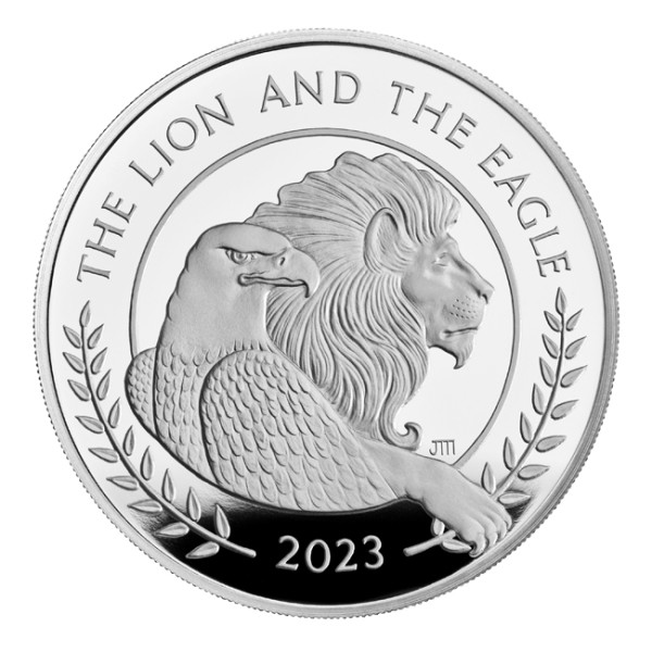 1 Unze Silber Proof The Lion and The Eagle UK 2023