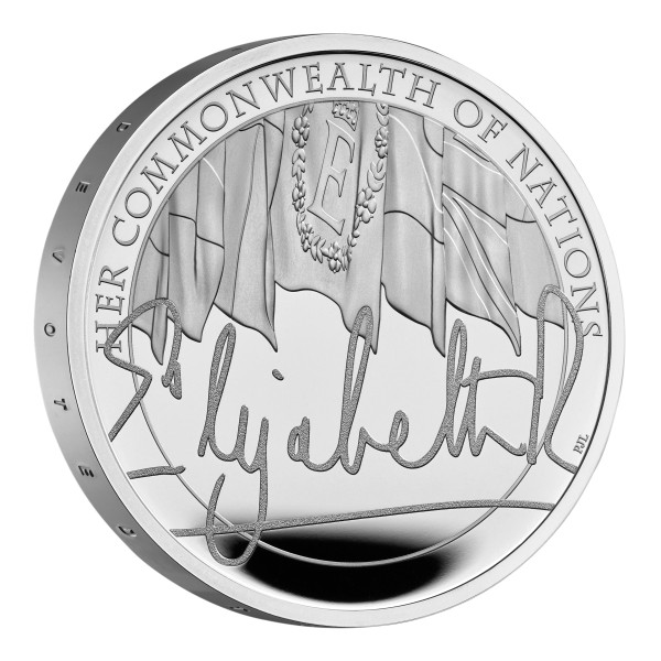 5 £ Silber Proof The Queen's Reign The Commonwealth United Kingdom 2022 Royal Mint