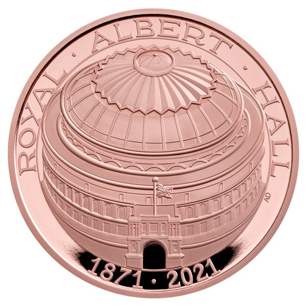 Royal Albert Hall - The 150th Anniversary - Gold Proof 5 £ United Kingdom 2021