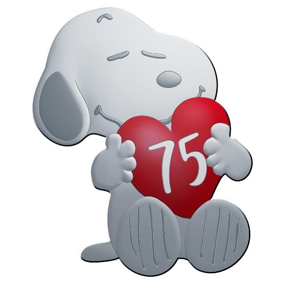 10 Euro Silber Proof 75 Jahre Snoopy - Shaped - Frankreich 2025