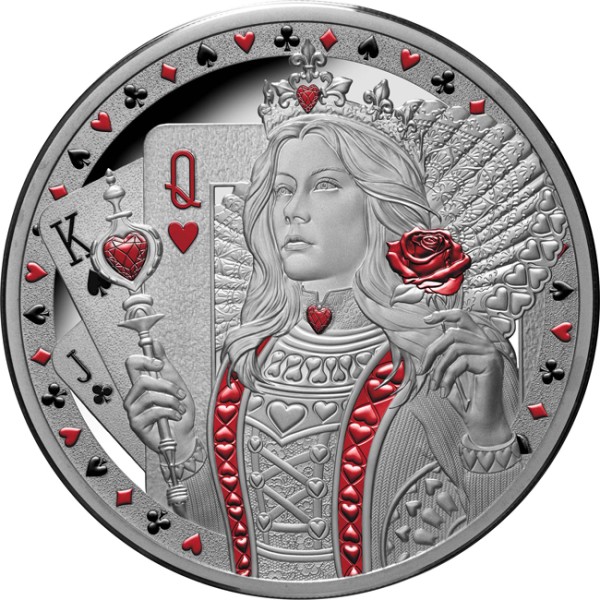 1 Unze Silber Proof Herzdame 1$ Niue Island 2026