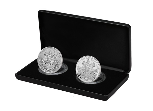 The Britannia Two Coin Set Silver Proof & Reverse Frosted Proof 4 £ United Kingdom 2023