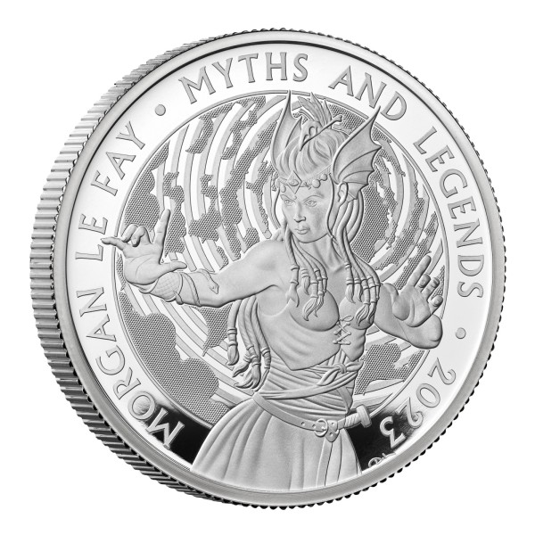 2 Unzen Silber Proof Myths & Legends - Morgan le Fay 5 £ United Kingdom 2023