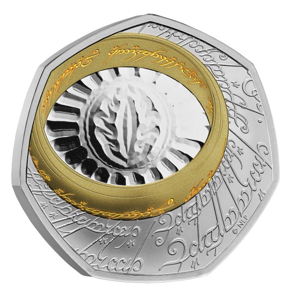 50 Pence Silber Proof Colour The Lord of the Rings – The One Ring (1) UK 2026 Royal Mint