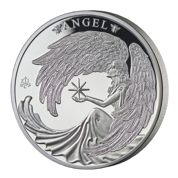 1 Unze Silber Proof Glücklicher Engel - 1 £ St. Helena 2024