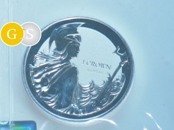 1 Oz Silber Reverse Frosted 35th Anniversary of the Liberation 1 Crown Falkland Islands 2017