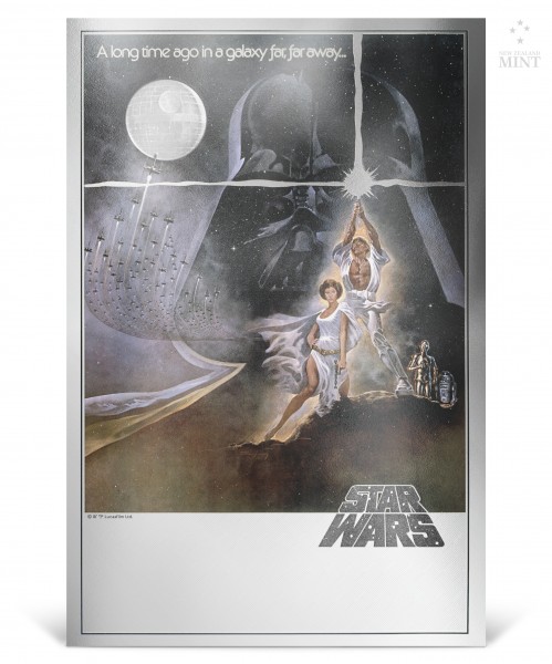 Star Wars Premium Silver Foil BU - A New Hope - 2018 Niue