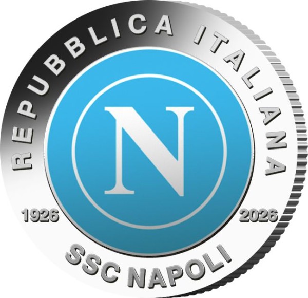 5 Euro Silber Proof 100 Jahre SSC Neapel Italien 2026