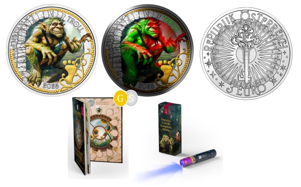 3 Euro Starter - Paket Fantastische Fabelwesen Österreich 2025
