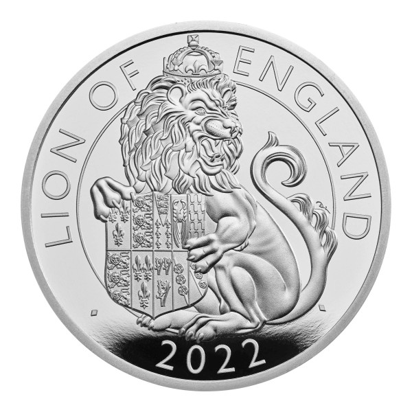 1 Ounce Silver Proof - The Lion of England - The Royal Tudor Beasts 2 £ United Kingdom 2022
