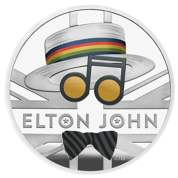 1 Ounce Silver Proof Music Legends - Elton John - 2 £ United Kingdom 2020