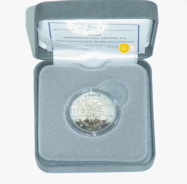 2 Euro Proof EU Presidency EU-Ratspräsidentschaft Zypern Cyprus 2026