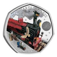 50 Pence Silber Proof Colour Harry Potter - Hogwarts Express United Kingdom 2022 Royal Mint 50 Pence Silber Proof Colour Harry Potter - Hogwarts Express United Kingdom 2022 Royal Mint
