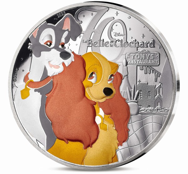 10 Euro Silber Proof Susi & Strolch Disney Frankreich 2025