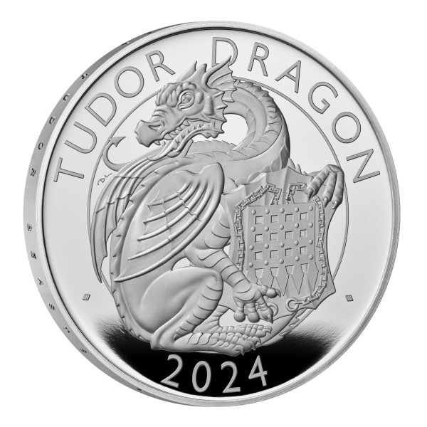 1 Unze Silber Proof - The Tudor Dragon - The Royal Tudor Beasts (6) 2 £ United Kingdom 2024