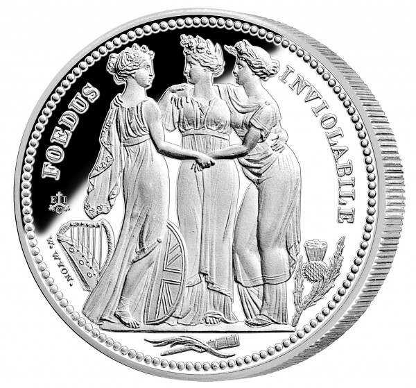 The Three Graces Masterpiece 1 Ounce Silver Proof - 1 £ St. Helena 2021