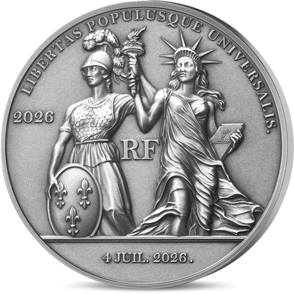 2 Unzen Silber High Relief Antique Liberty 25 Euro Frankreich 2026