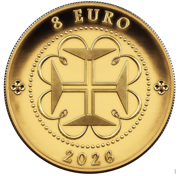1/4 Unze Gold Proof Handel 8 Euro Portugal 2026