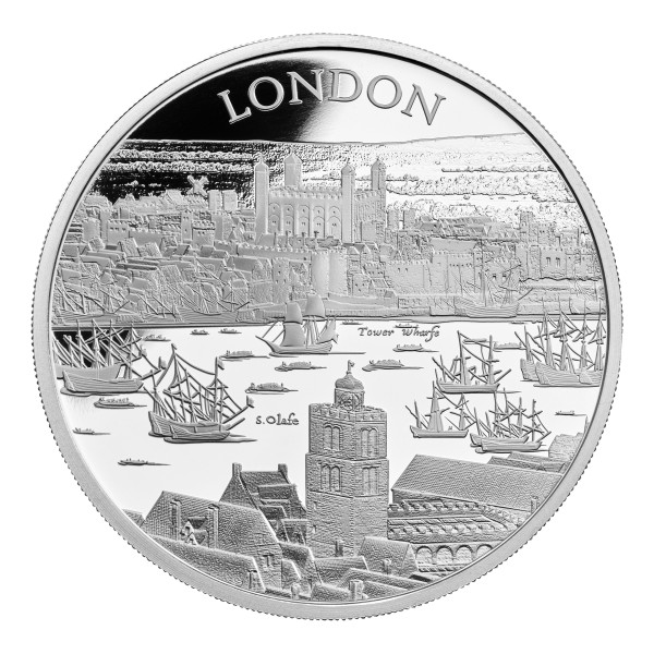 1 Unze Silber Proof City Views - London £ 2 United Kingdom 2022