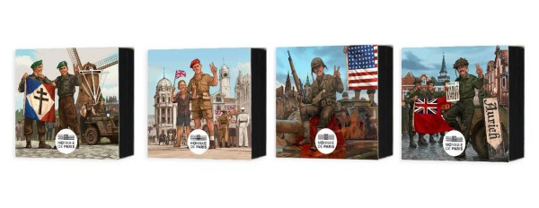 4 x 10 Euro Silber Proof 80th Anniversary of VE-Day Frankreich 2025