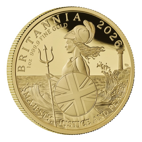 1 Oz Gold Proof Britannia 100 £ Pfund United Kingdom 2026