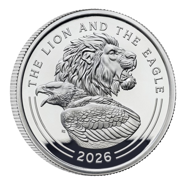 1 Unze Silber Proof Der Löwe und der Adler 2 £ United Kingdom 2026