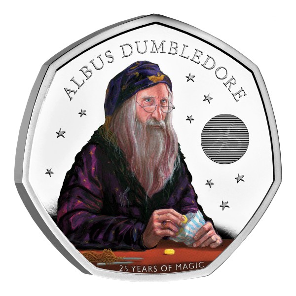 50 Pence Silver Proof Colour Harry Potter - Albus Dumbledore United Kingdom 2023 Royal Mint