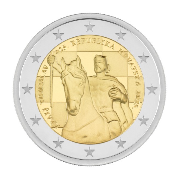 2 Euro Proof 1100 Jahre Königreich König Tomislav Kroatien 2025