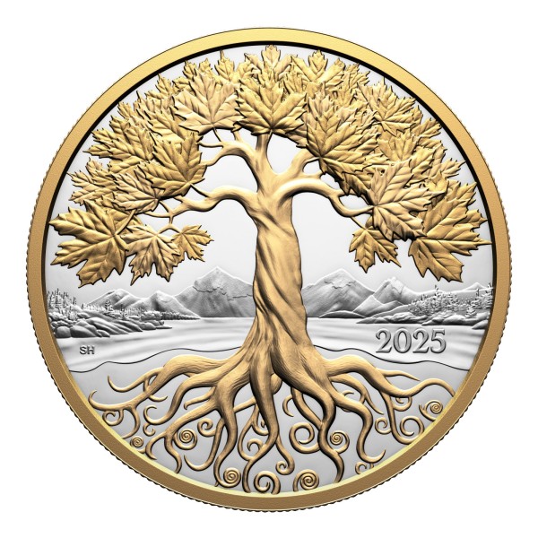 5 Oz Silber Proof Maple Tree of Life 50$ Kanada 2025