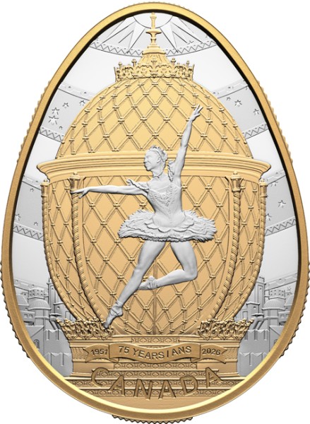 1 Unze Silber Proof 75 Jahre Nationalballet 20$ Kanada 2026
