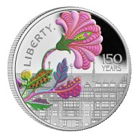 5 £ Silber Proof Farbig 150 Years of Liberty United Kingdom 2025 Royal Mint  5 £ Silber Proof Farbig 150 Years of Liberty United Kingdom 2025 Royal Mint