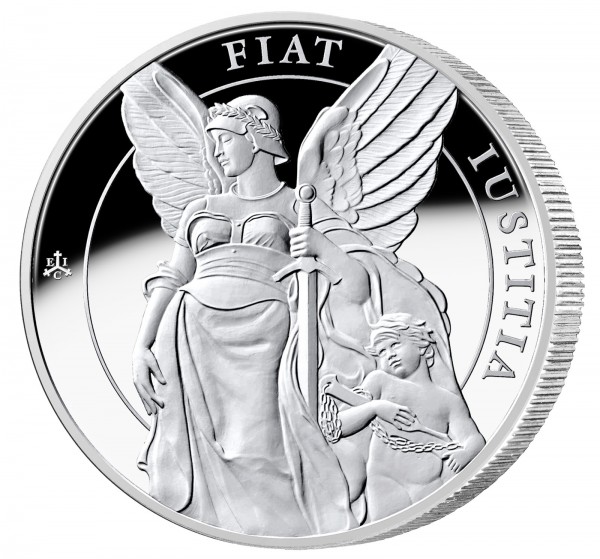 1 Ounce Silver Proof The Queen´s Virtues - Justice - 1 £ St.Helena 2022