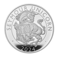 1 Ounce Silver Proof - The Seymour Unicorn - The Royal Tudor Beasts (5) 2 £ United Kingdom 2024 1 Ounce Silver Proof - The Seymour Unicorn - The Royal Tudor Beasts (5) 2 £ United Kingdom 2024