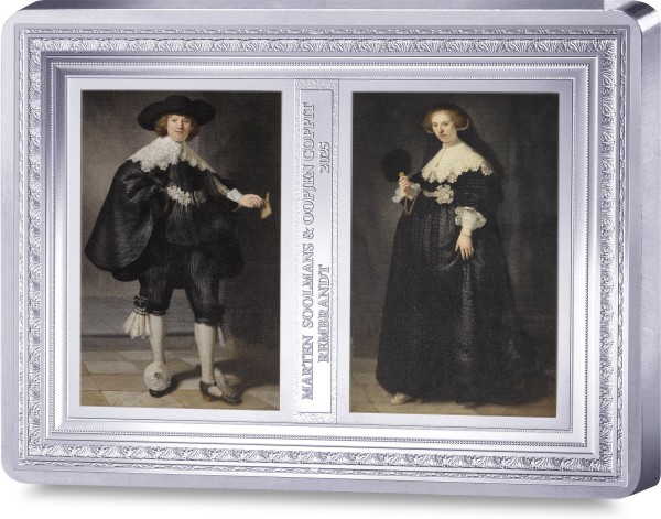 1/2 KG Silber BU Marten Soolmans and Oopjen Coppit, Rembrandt - Frankreich 2025
