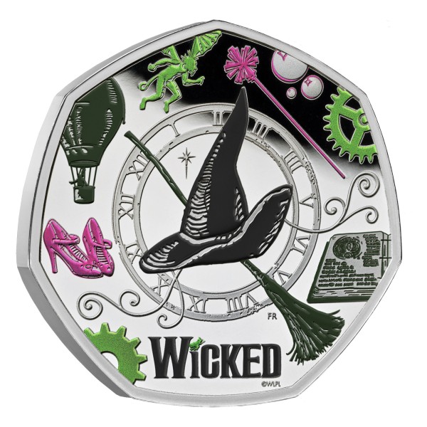 50 Pence Silber Proof Wicked UK 2026 Royal Mint
