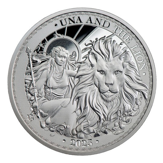 1 Unze Silber Proof Una & the Lion - 1 £ St. Helena 2023