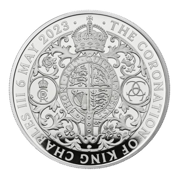 1 Ounce Silver Proof Coronation King Charles III. 2 £ United Kingdom 2023