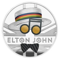 1 Ounce Silver Proof Music Legends - Elton John - 2 £ United Kingdom 2020 1 Ounce Silver Proof Music Legends - Elton John - 2 £ United Kingdom 2020