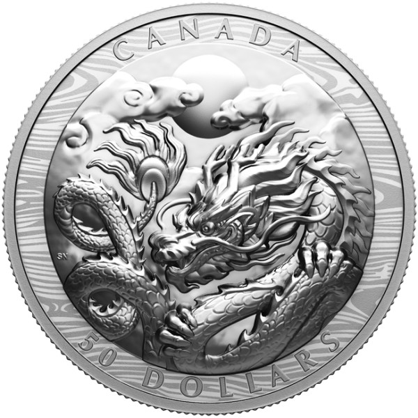 50 CAD Silber Proof Jahr des Drachen (EHR) Kanada 2024