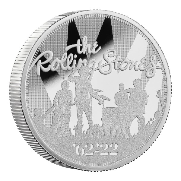 2 Unzen Silber Proof Music Legends - The Rolling Stones - 5 £ United Kingdom 2022