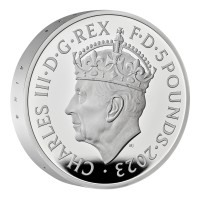 Vorschau: 5 £ Silber Proof Piedfort Krönung König Charles III. United Kingdom 2023 Royal Mint Vorschau: 5 £ Silber Proof Piedfort Krönung König Charles III. United Kingdom 2023 Royal Mint
