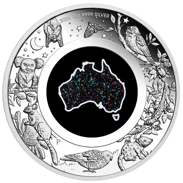 1 Oz Silber Proof Great Southern Land - Nocturnal Matrix Opal Australien 2026