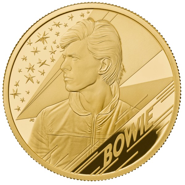 1 Oz Gold Proof Music Legends - David Bowie - 100 £ Pfund United Kingdom 2020