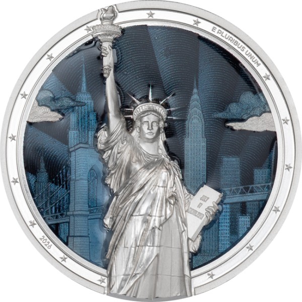 2 Unzen Silber Proof Statue of Liberty - Timeless Icons 10$ Cook Islands 2026