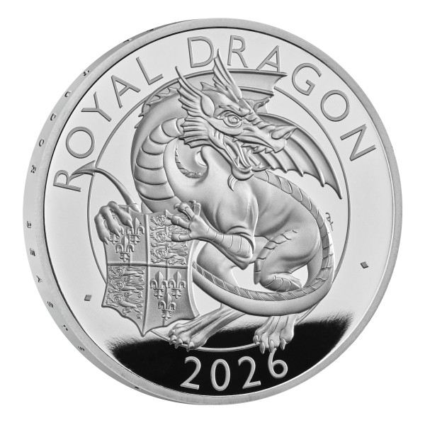 1 Unze Silber Proof - The Royal Dragon - The Royal Tudor Beasts (10) 2 £ United Kingdom 2026