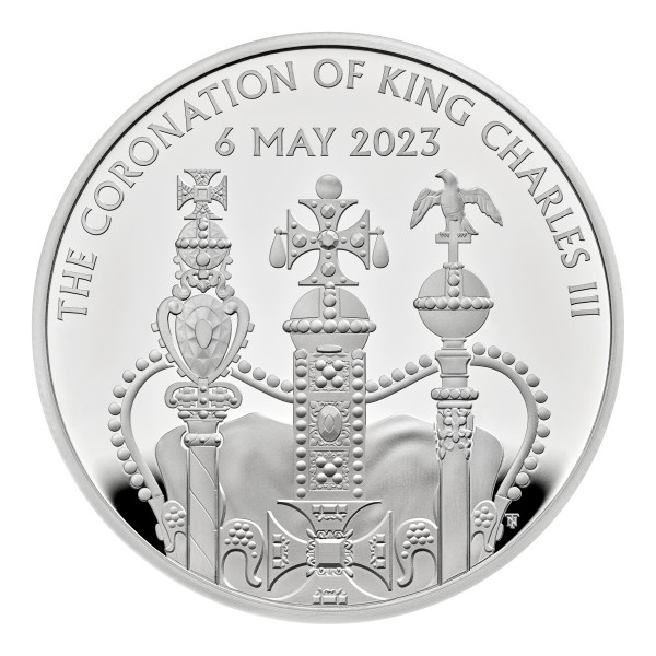 5 £ Silber Proof Krönung König Charles III. United Kingdom 2023 Royal Mint