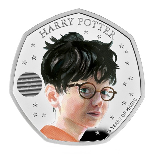 50 Pence Silber Proof Colour 25 Jahre Harry Potter United Kingdom 2022 Royal Mint