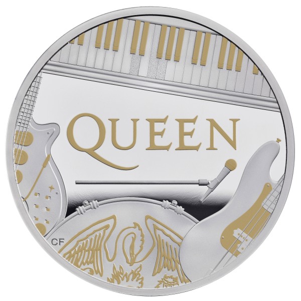 1 Ounce Silver Proof Music Legends - Queen - 2 £ United Kingdom 2020