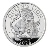 1 Unze Silber Proof - The Queen's Lion - The Royal Tudor Beasts (9) 2 £ United Kingdom 2026 1 Unze Silber Proof - The Queen's Lion - The Royal Tudor Beasts (9) 2 £ United Kingdom 2026